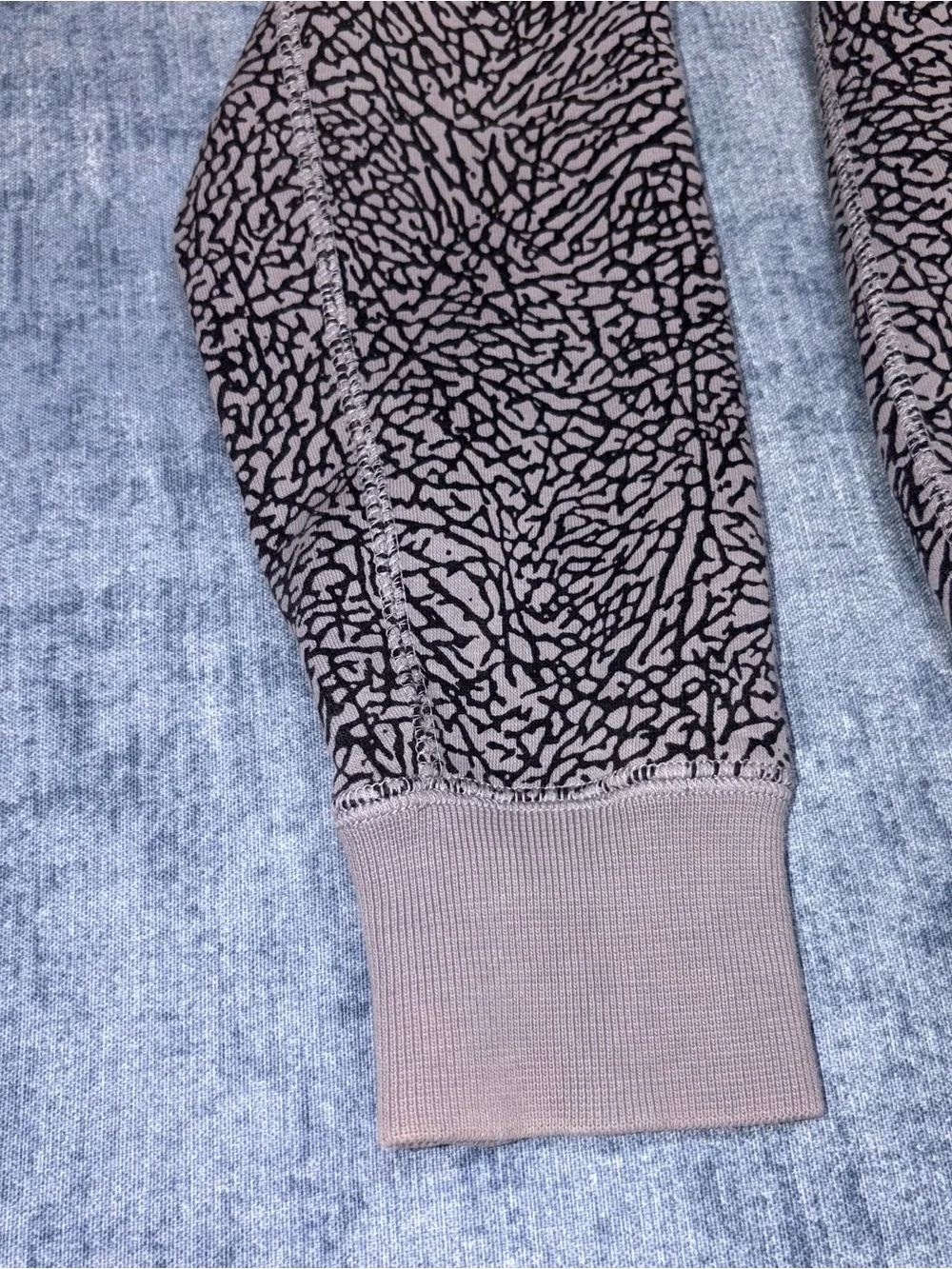 Jordan Elephant Print Y2k Full Zip Hoodie Grey Black Red Jumpman Mens Small